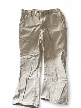 Men's Carhartt Khaki Workwear Cargo Pants Sz 34